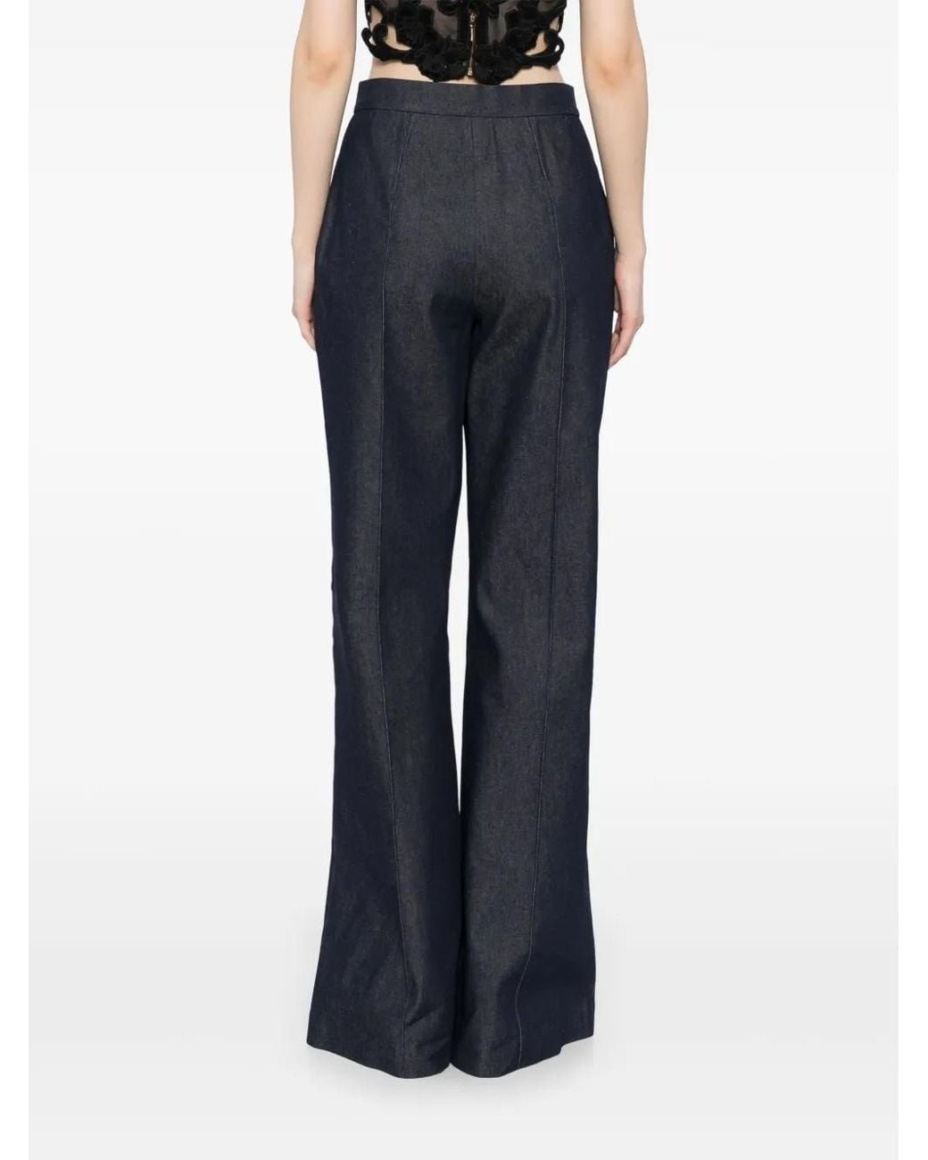 Elie Saab Bootcut Jeans in het Blue