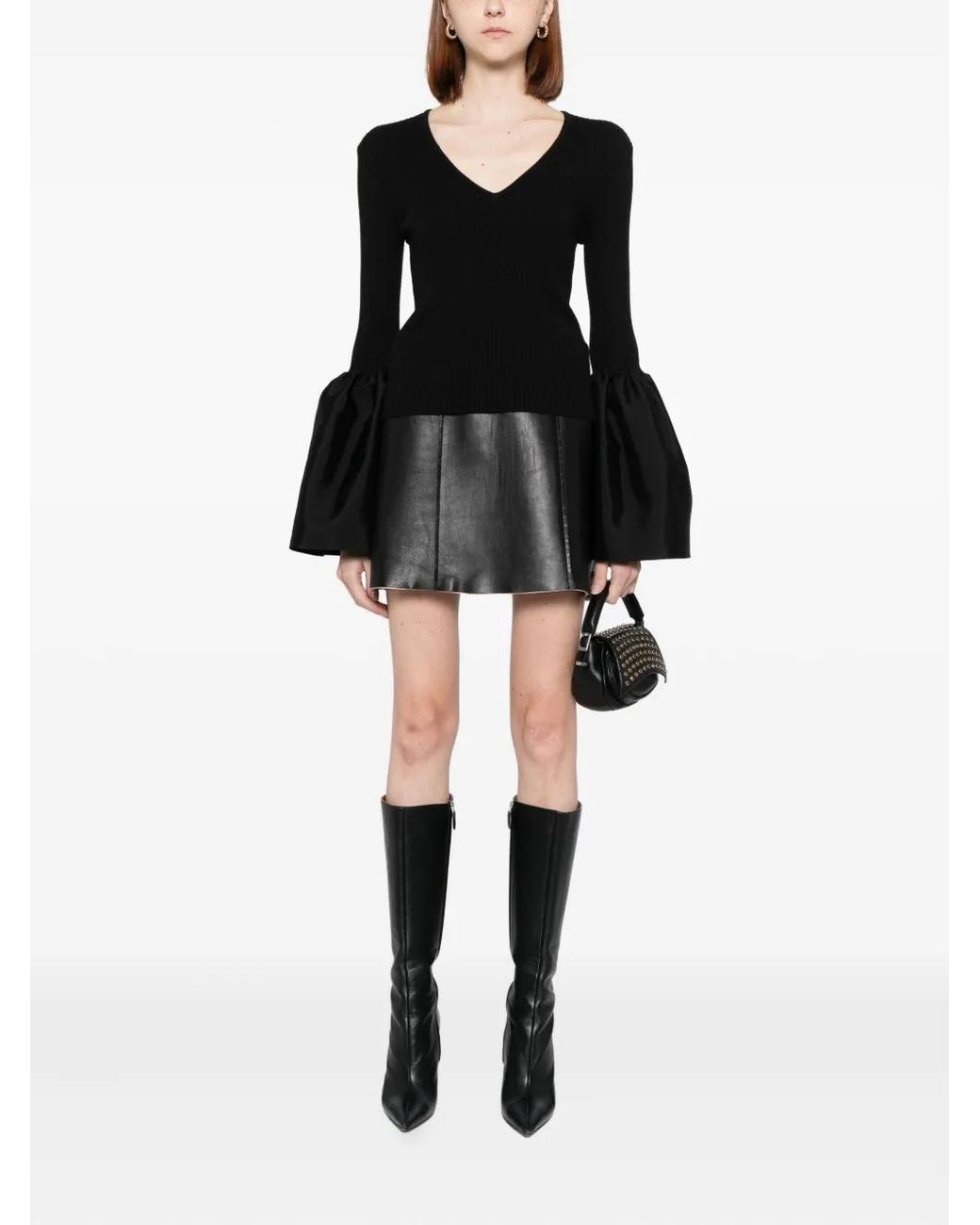 Cynthia Rowley Black Combo Top