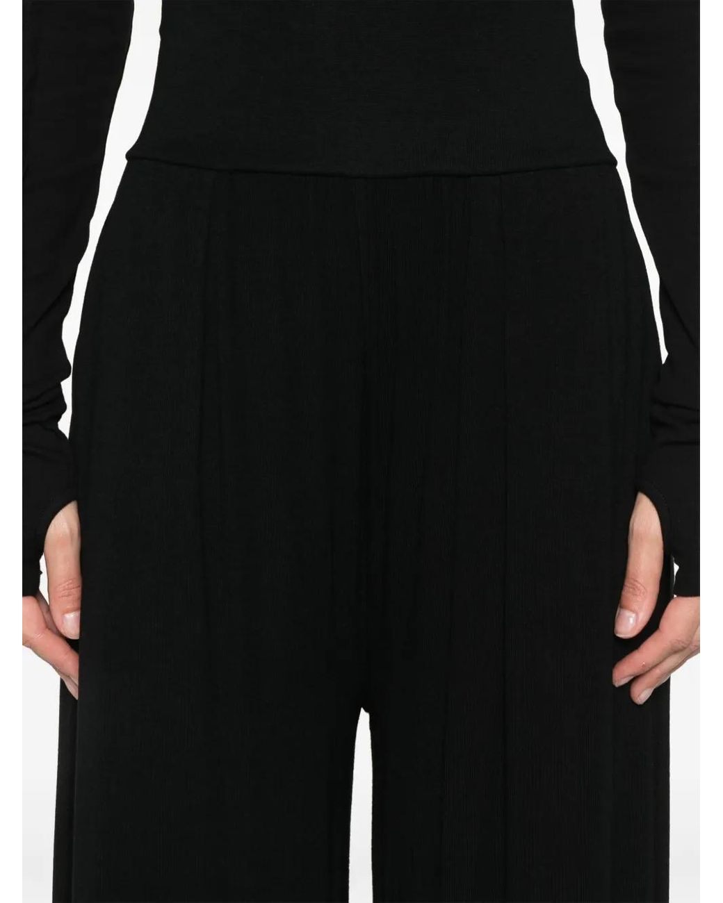 Thom Krom Black Wide-Leg Trousers