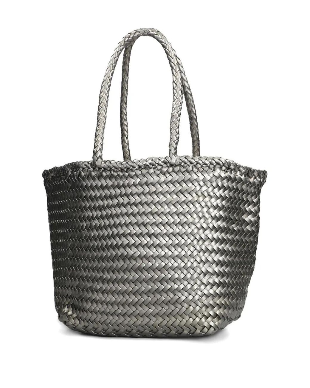 Dragon Diffusion Gray Woven Tote Bag