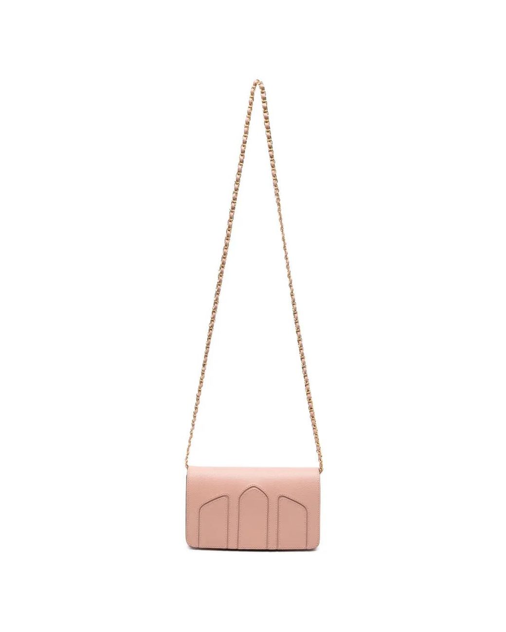 Delage Pink Sac À Bandoulière En Cuir