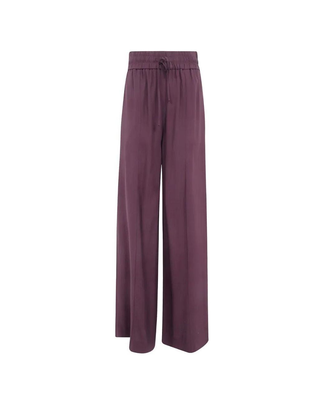 Joseph Purple Dee Drawstring Wide-Leg Trousers