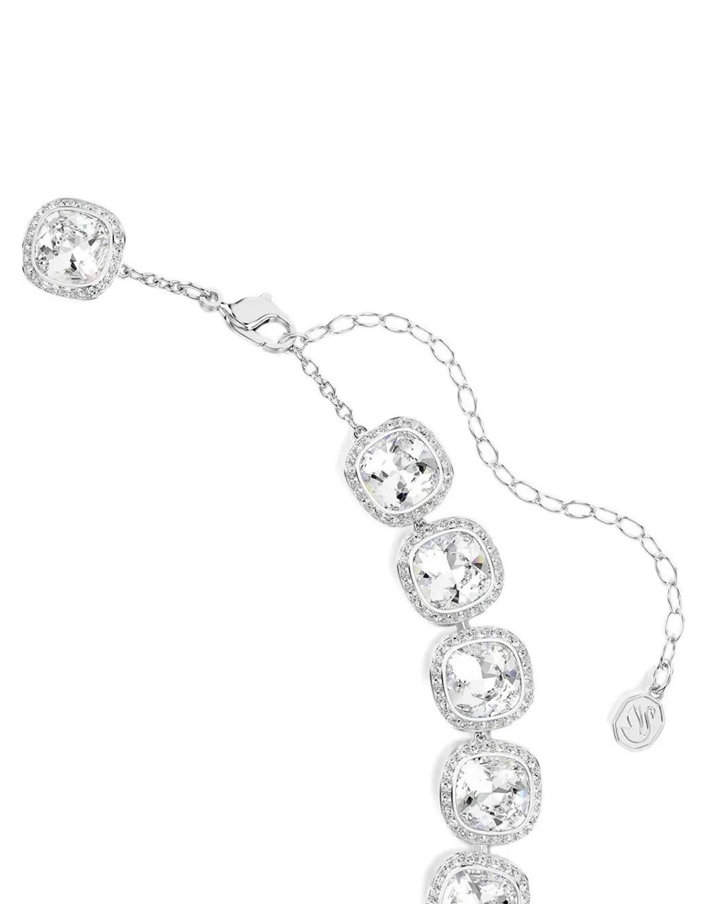 Swarovski White Crystal-Embellished Necklace