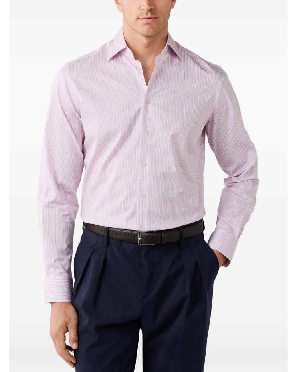 Hackett Pink Striped Shirt for men