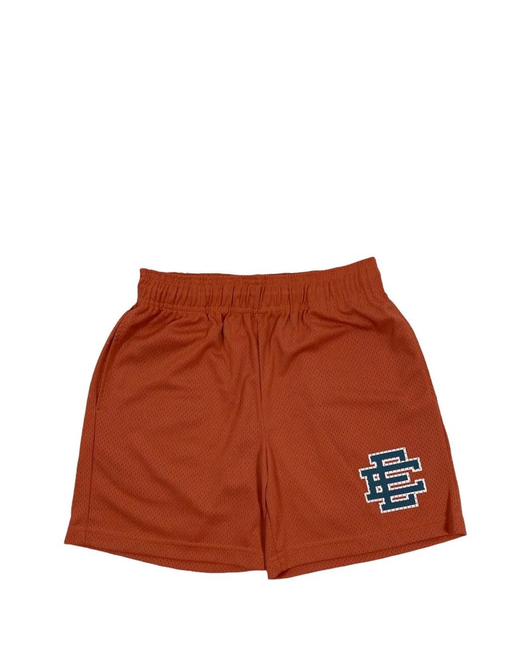 Eric Emanuel Brown Logo-Print Track Shorts for men
