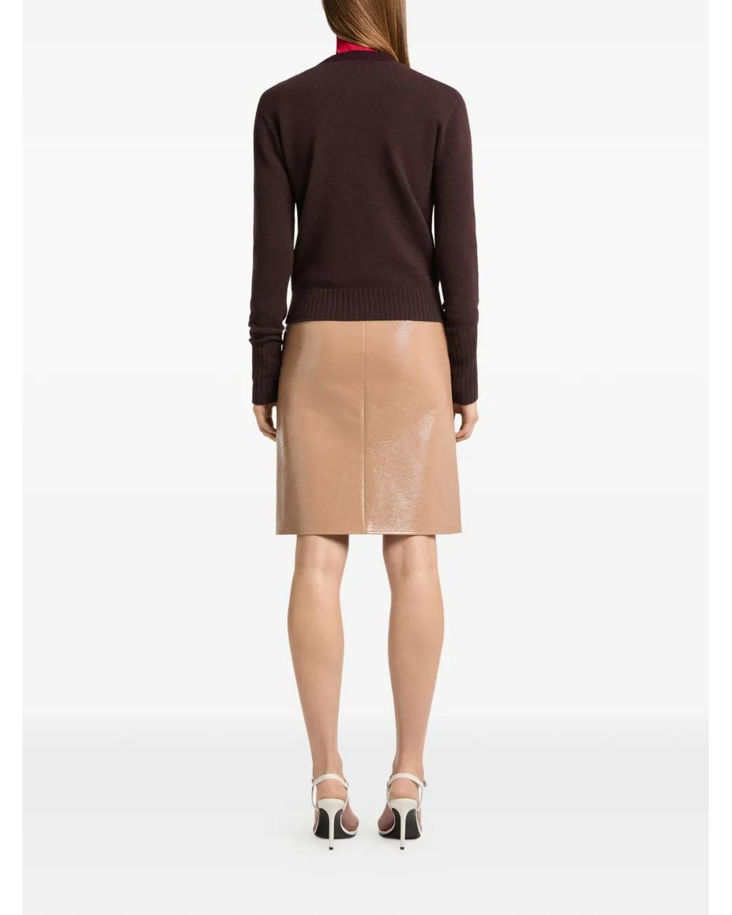 Courreges Brown Pull À Patch Logo