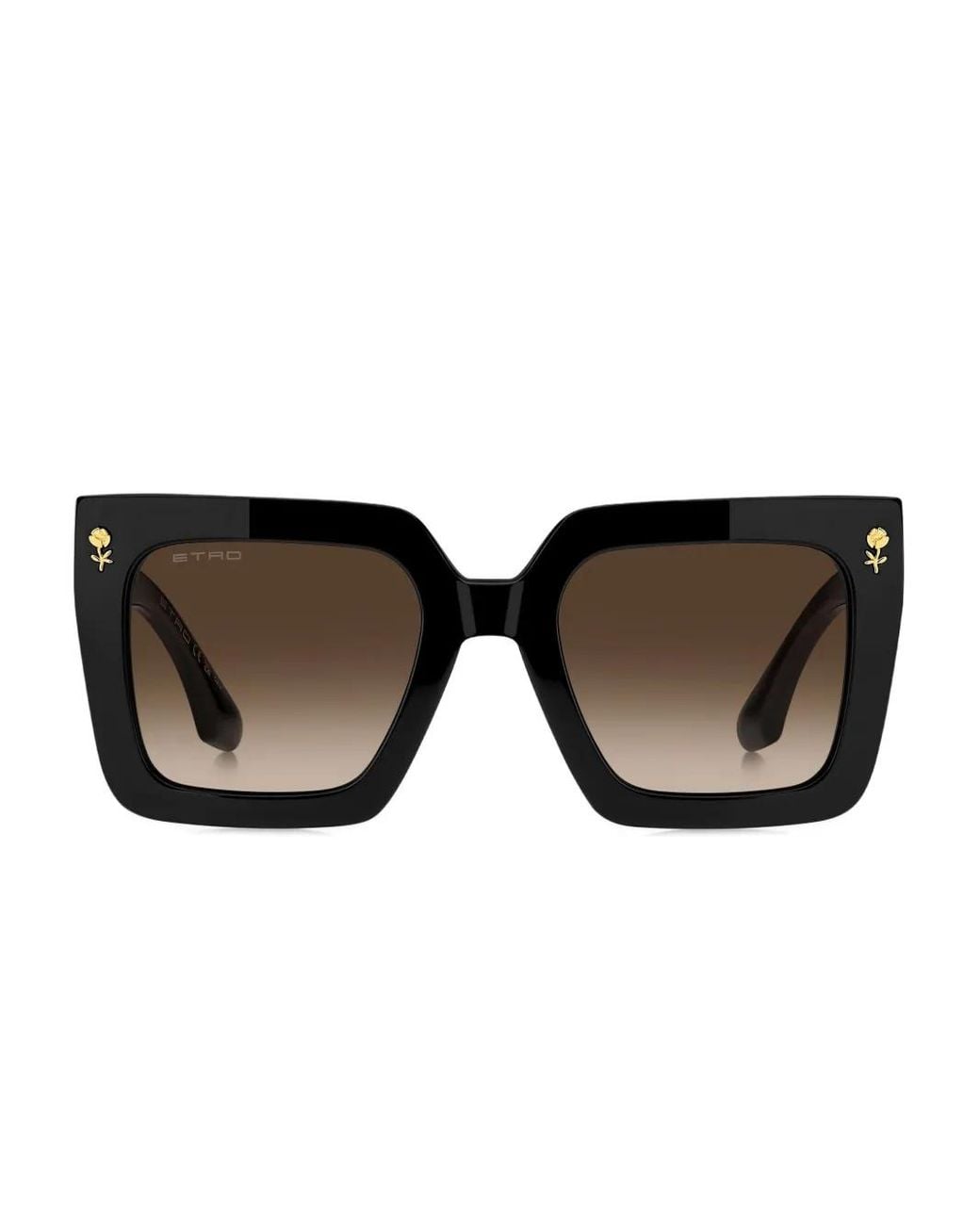 Etro Black Colour Stripes Sunglasses