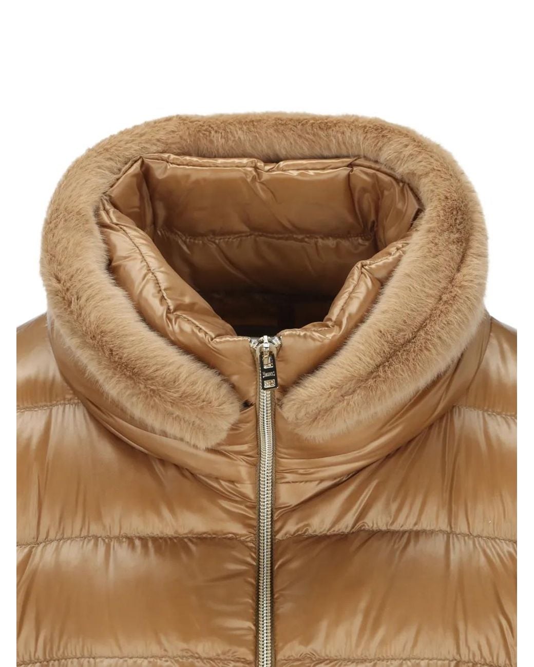 Herno Natural Quilted Belted Coat