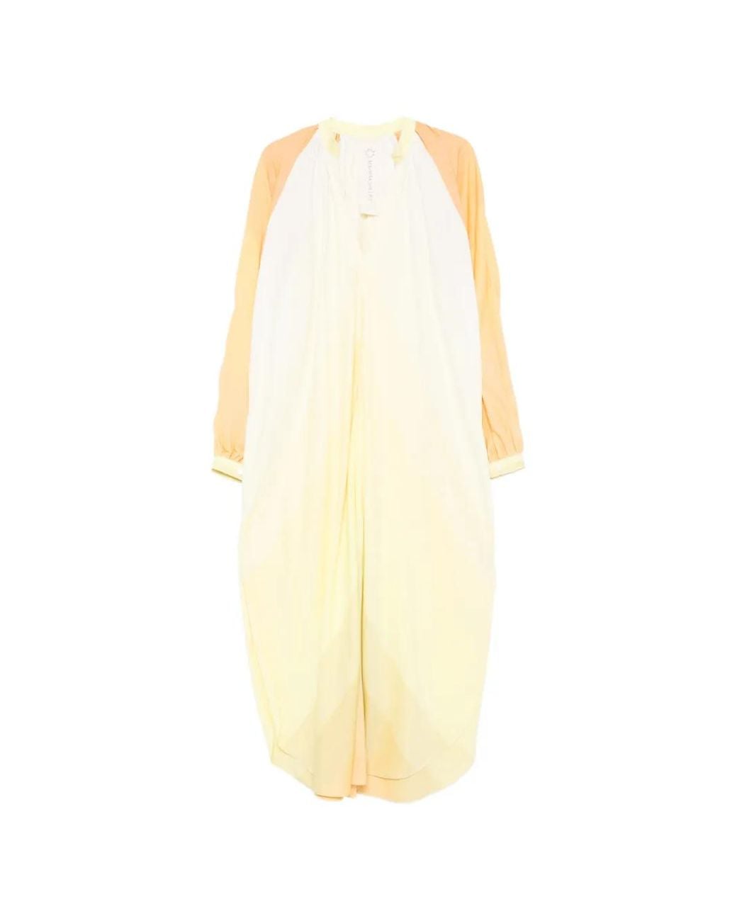 Marrakshi Life White V-Neck Long-Sleeve Maxi Dress
