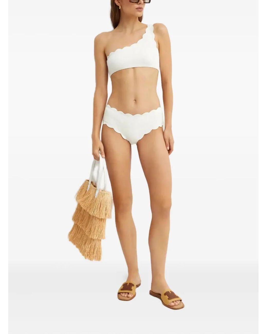 Marysia Swim White Spring Bikini Bottoms