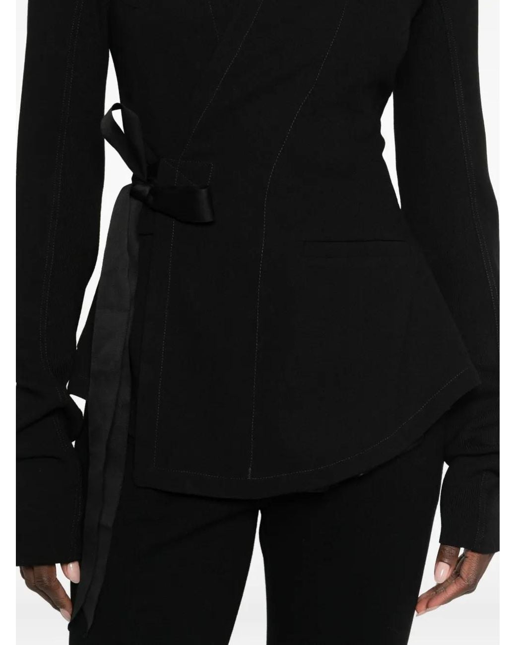 Rick Owens Black Wool Jacket