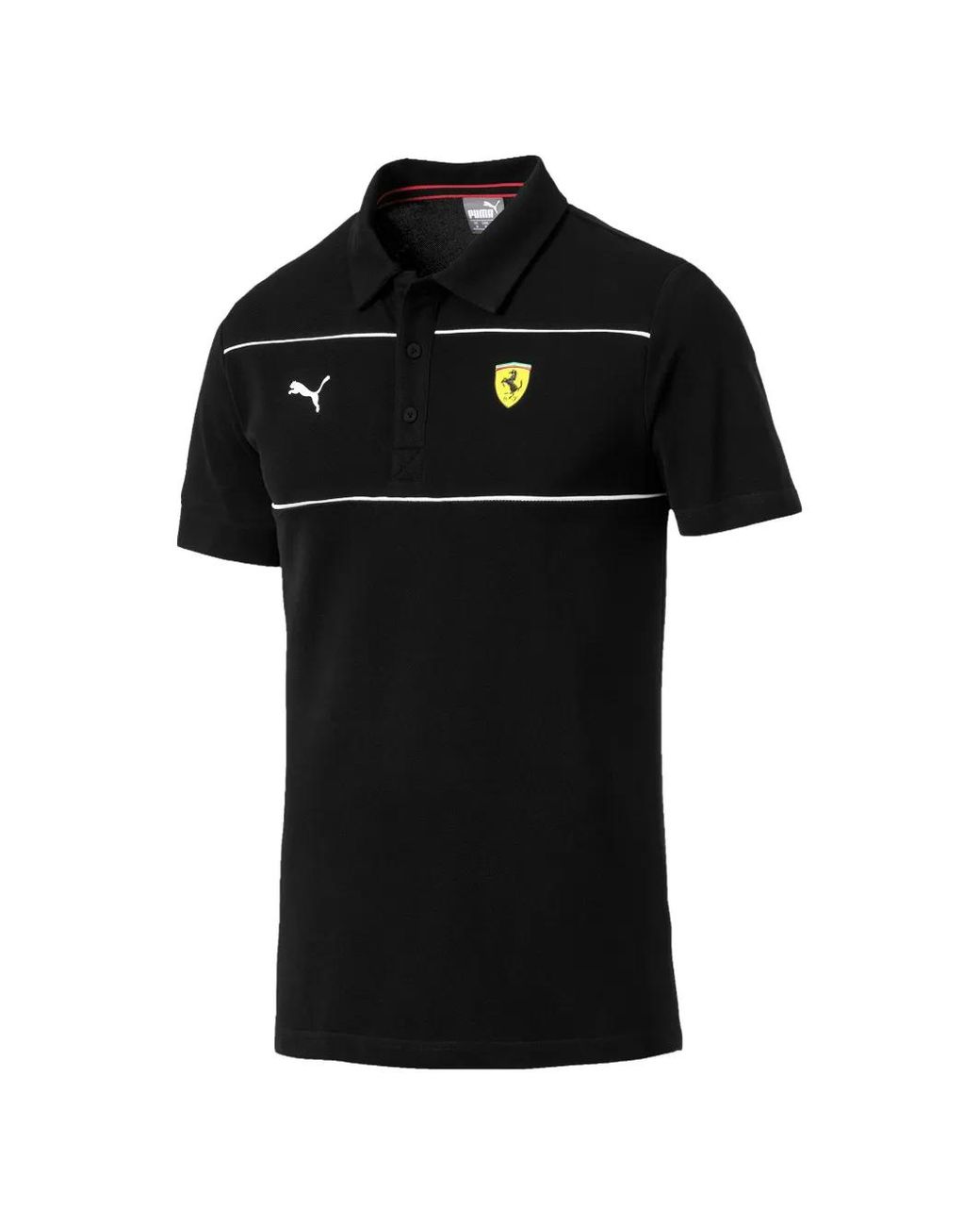 PUMA Black Scuderia Polo Shirt for men