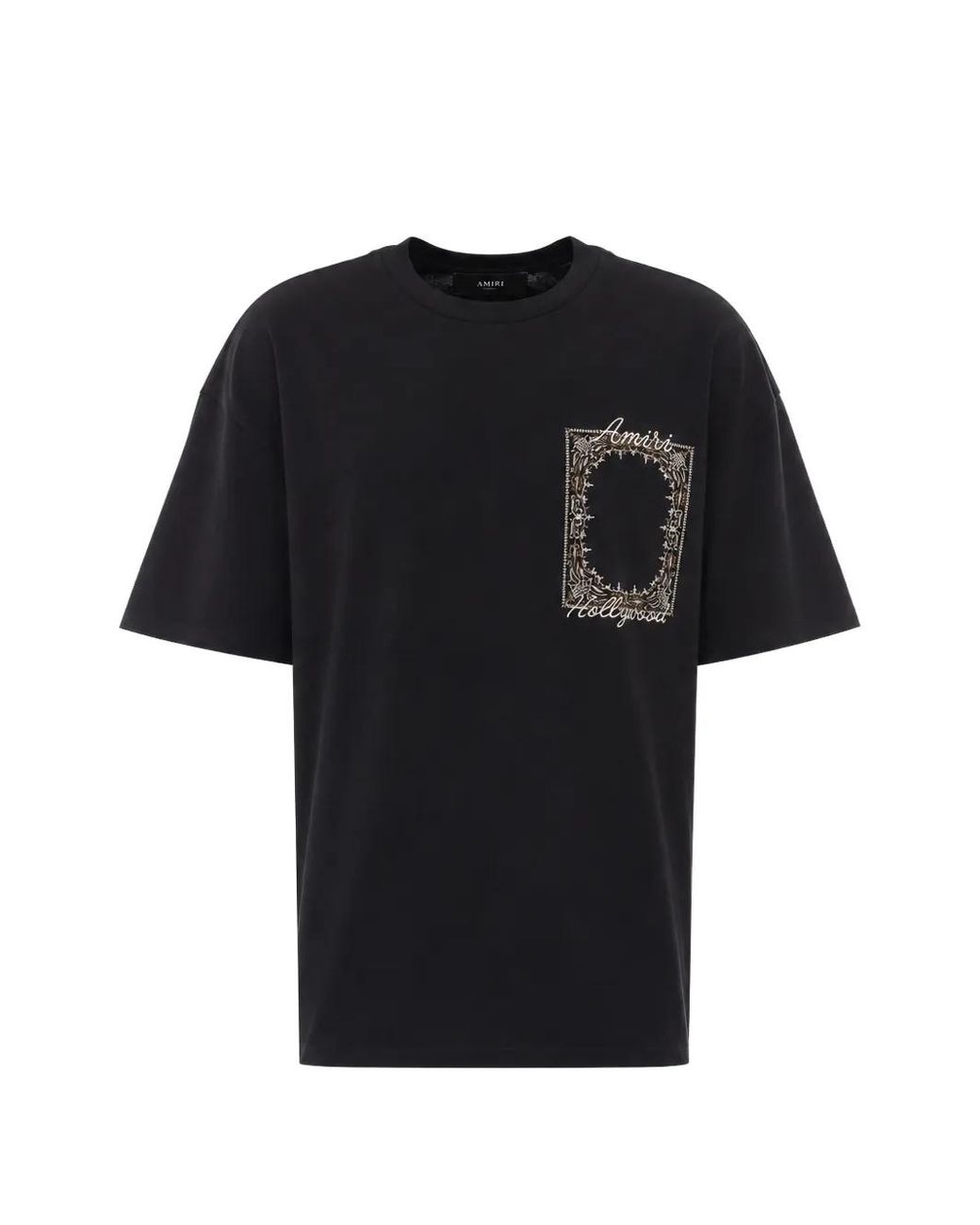 Amiri Black Ma Quad Bandana T-Shirt for men