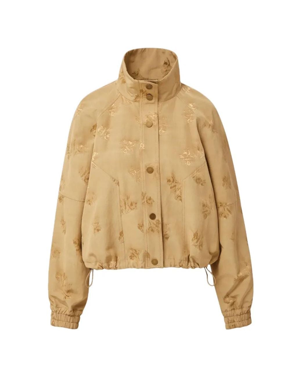 Veronica Beard Natural Veste Ainsworth À Fleurs En Jacquard
