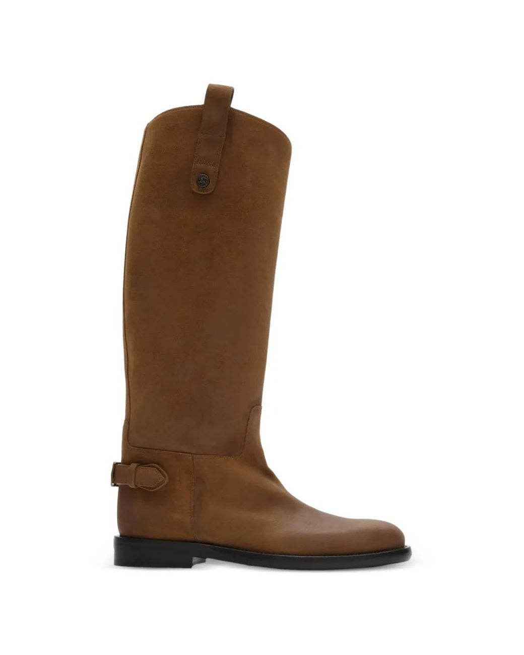 Burberry Brown Cavalier Calf Suede Boots