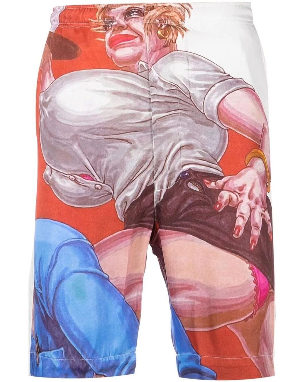 DIESEL Red X Tom Of Finland Foundation Graphic-Print Shorts