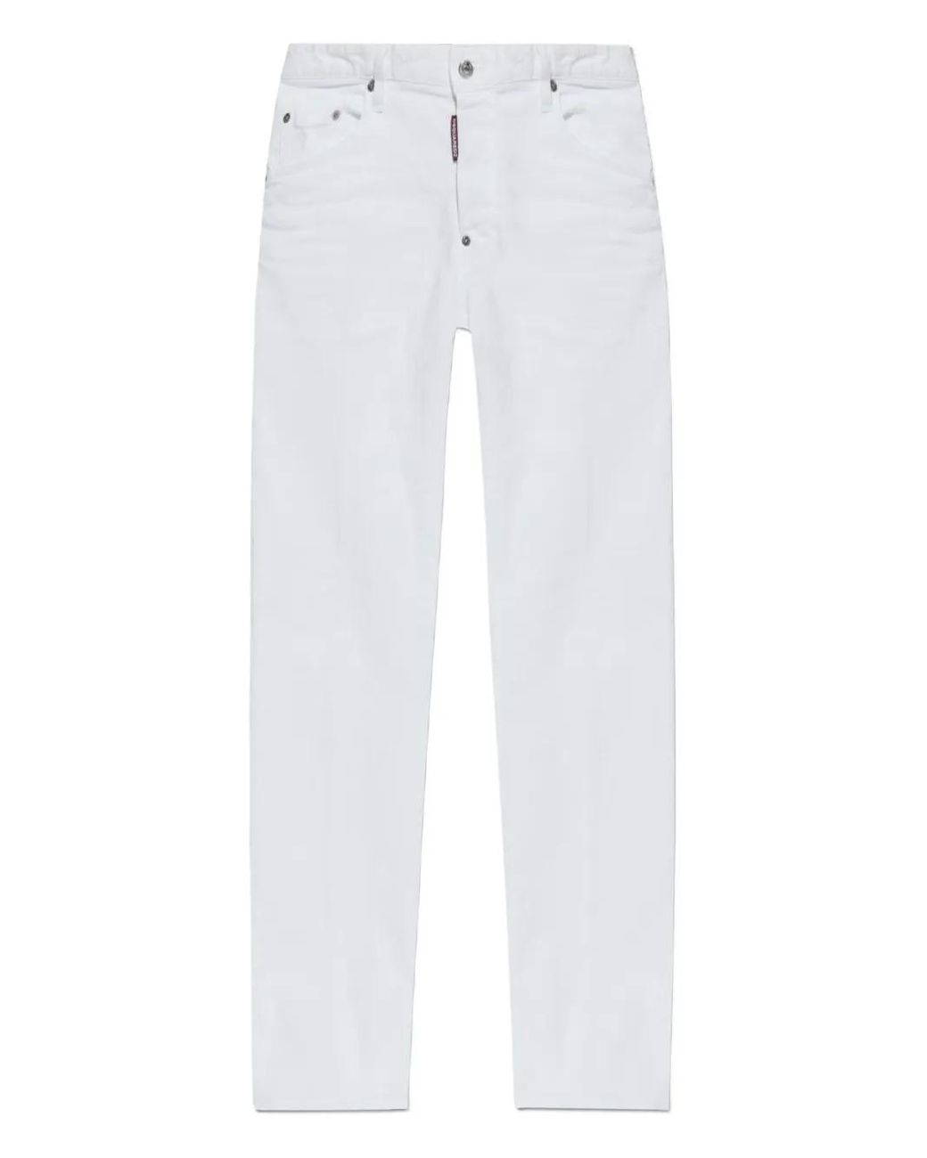 DSquared² White Label-Detail Cotton Trousers for men