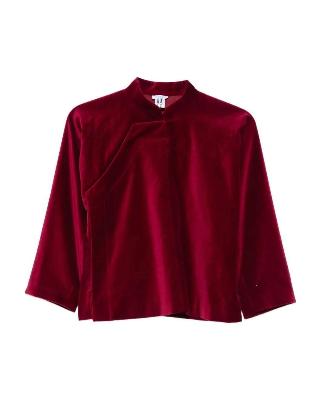 Comme des Garçons Red Stand Collar Blouse