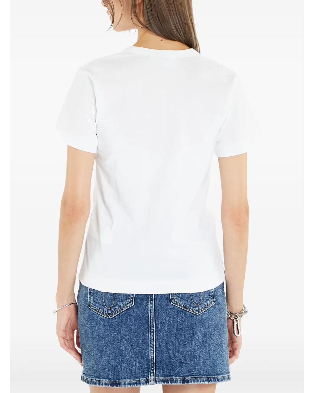 COMME DES GARÇONS PLAY White Cotton T-Shirt