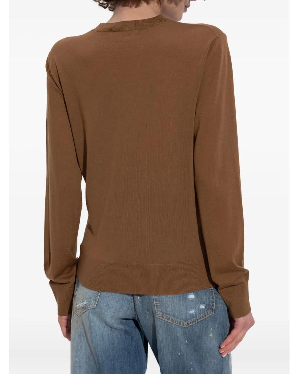 DSquared² Brown Wool Sweater