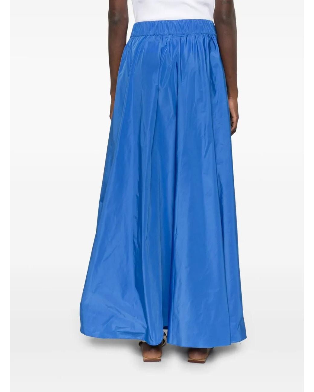 P.A.R.O.S.H. Blue Taffeta Skirt