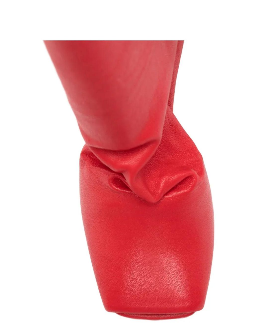 Rick Owens Red Over-The-Knee Boots