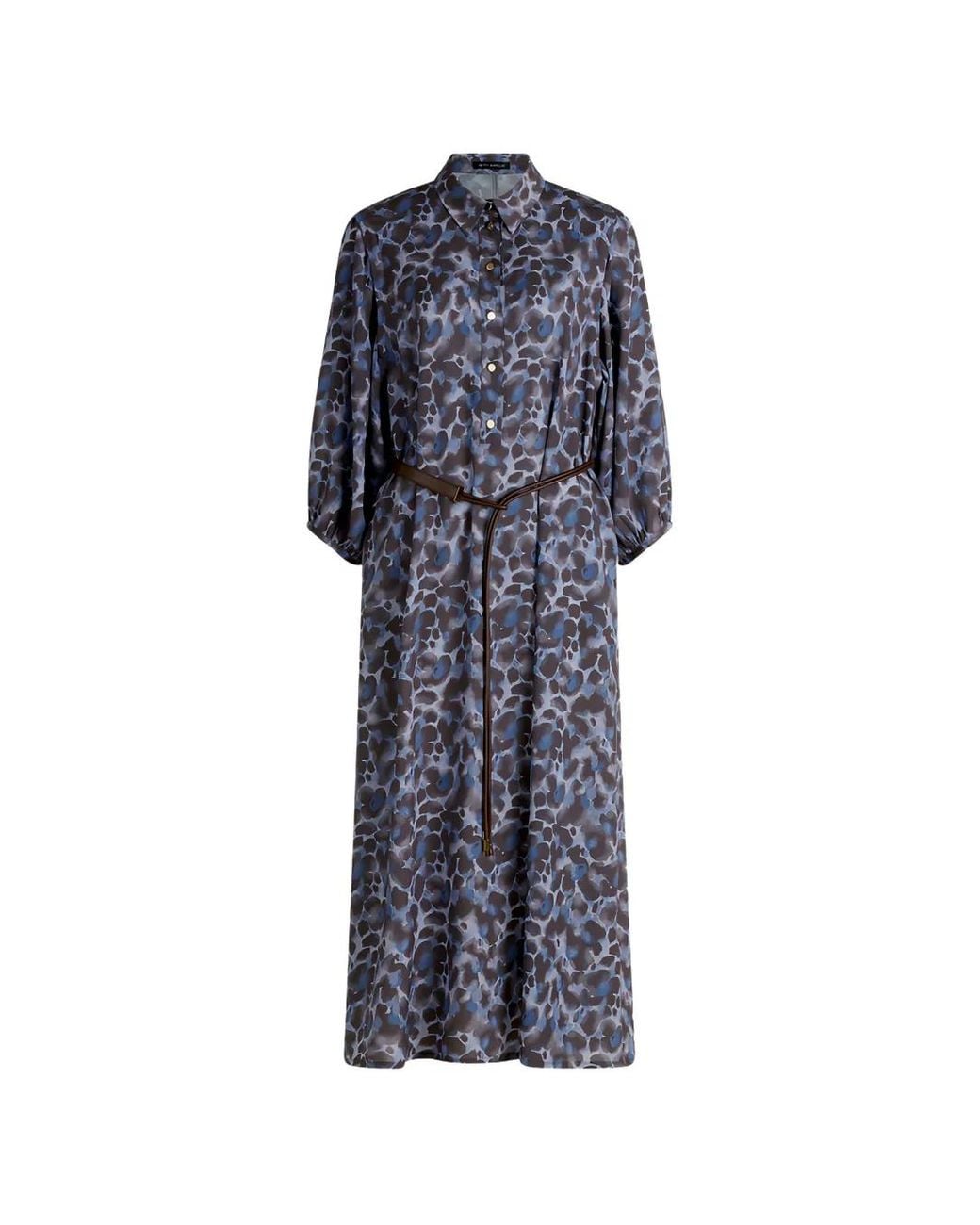 Betty Barclay Blue Belted Maxi Dress