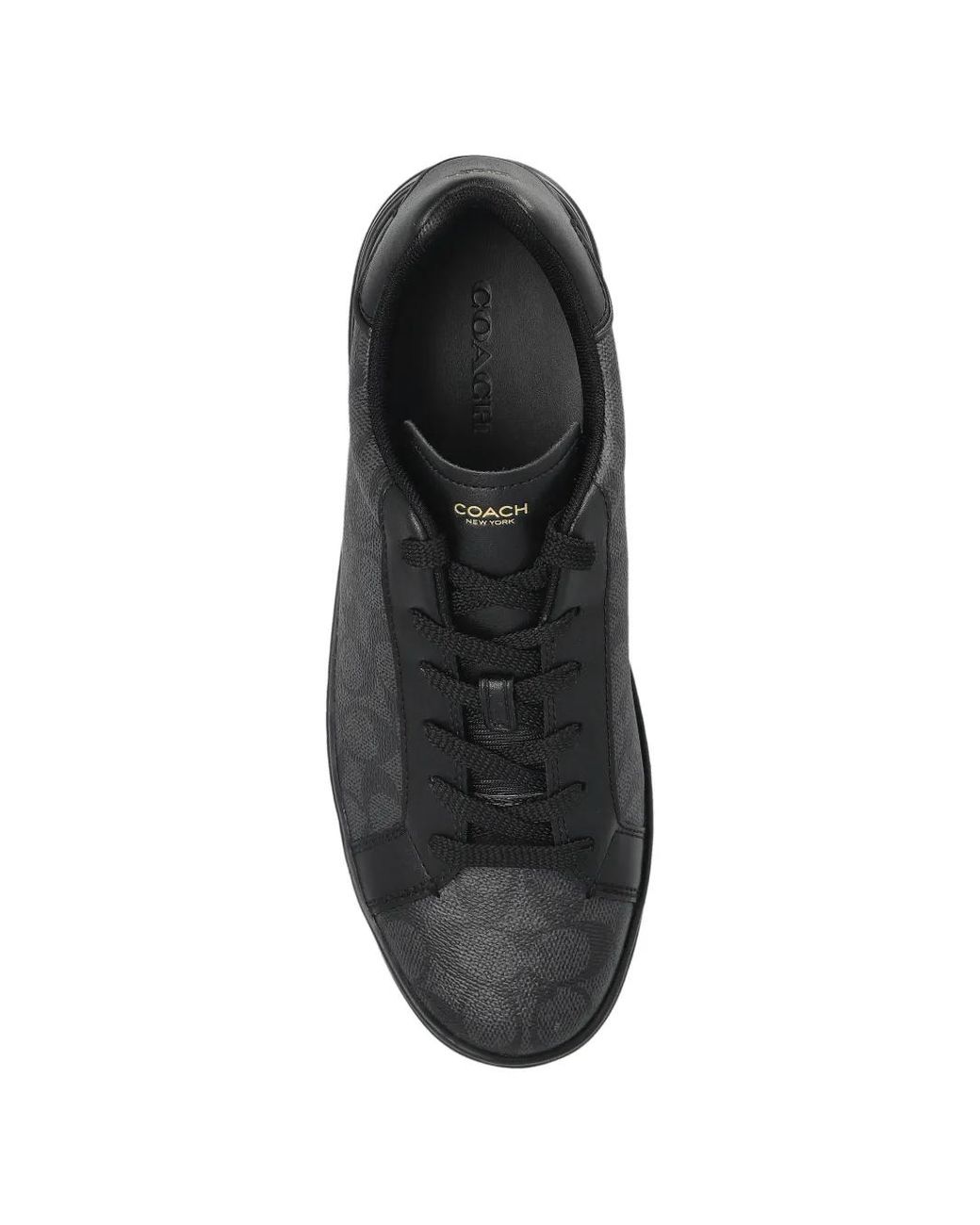 COACH Black Baskets À Logo Imprimé for men