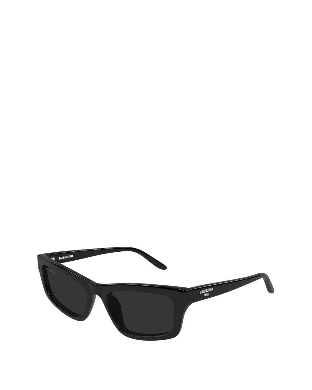 Balenciaga Black Rectangle-Frame Sunglasses