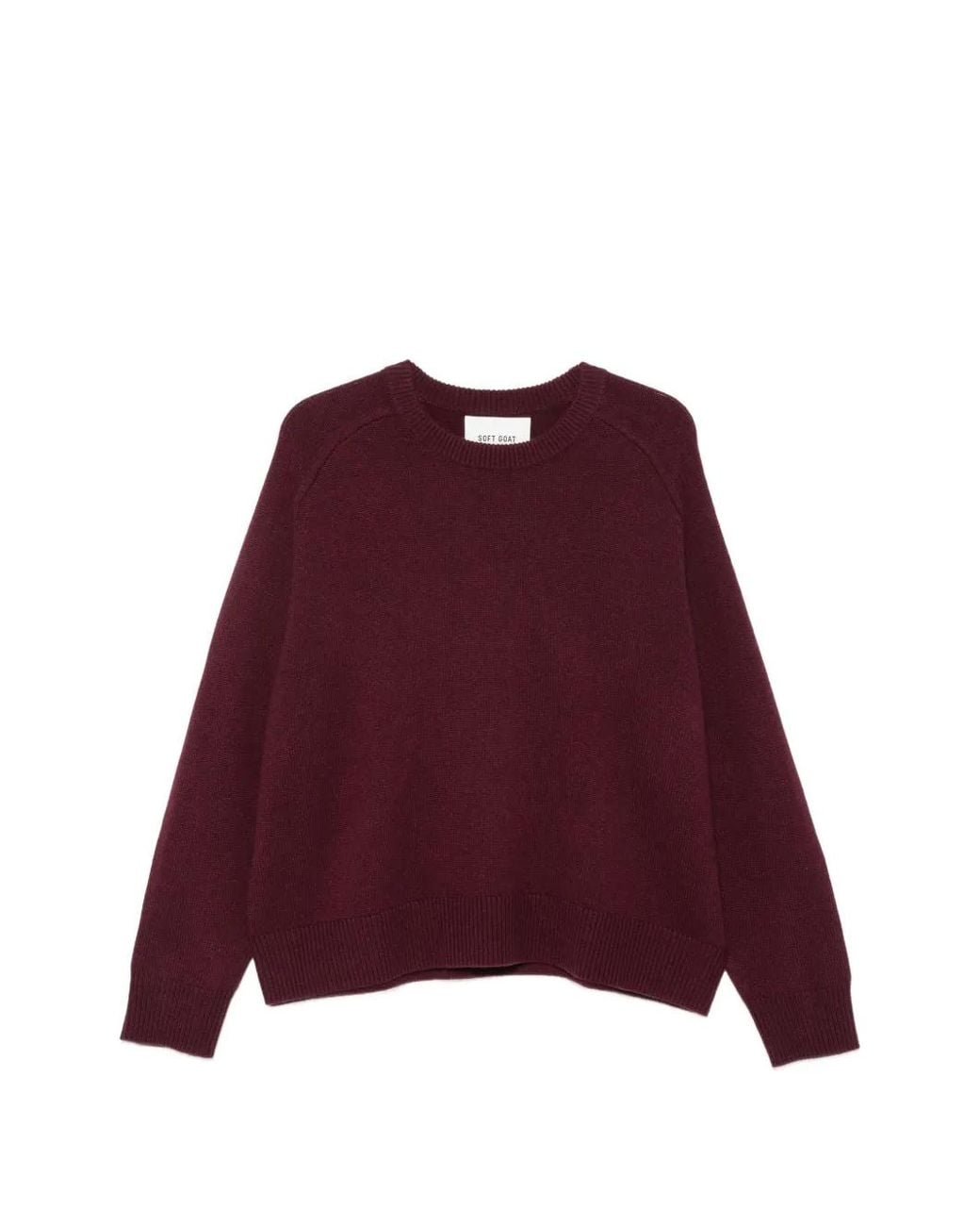 Soft Goat Red Pullover Mit Raglanärmeln