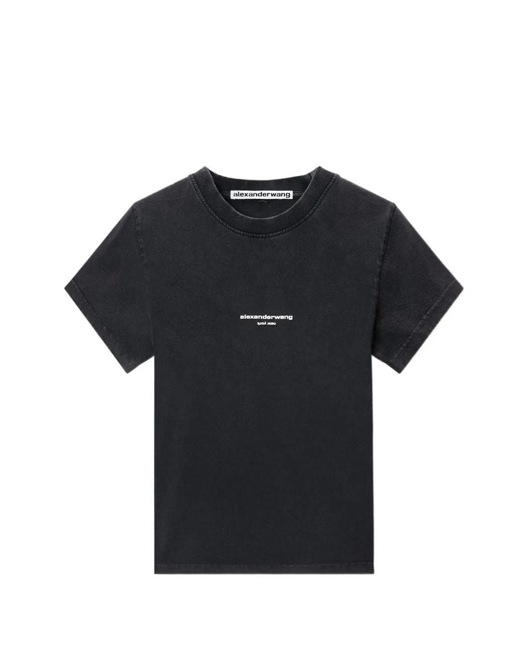 Alexander Wang Black Logo-Print T-Shirt