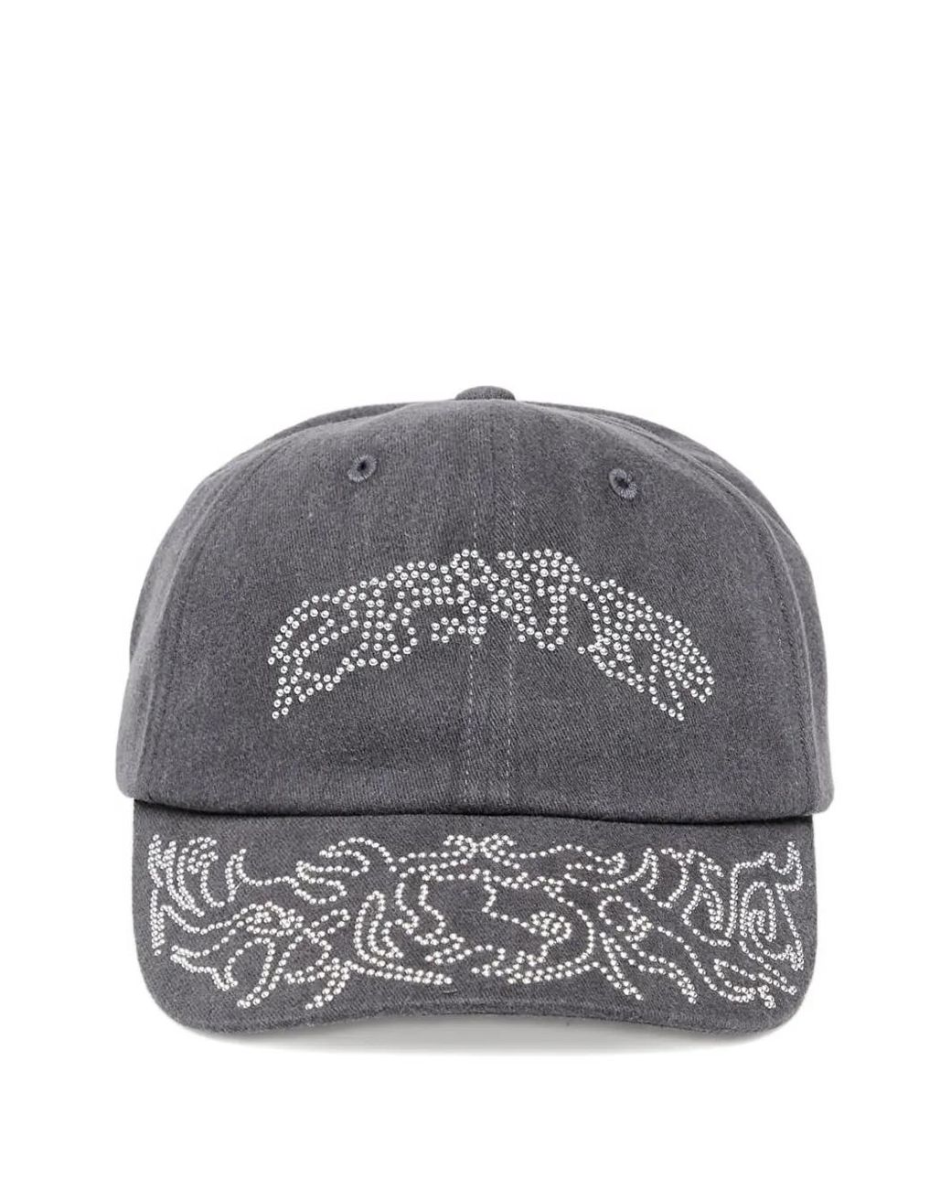 RIPNDIP Gray Pretty Flacko Rhinestone-Embellished Cap