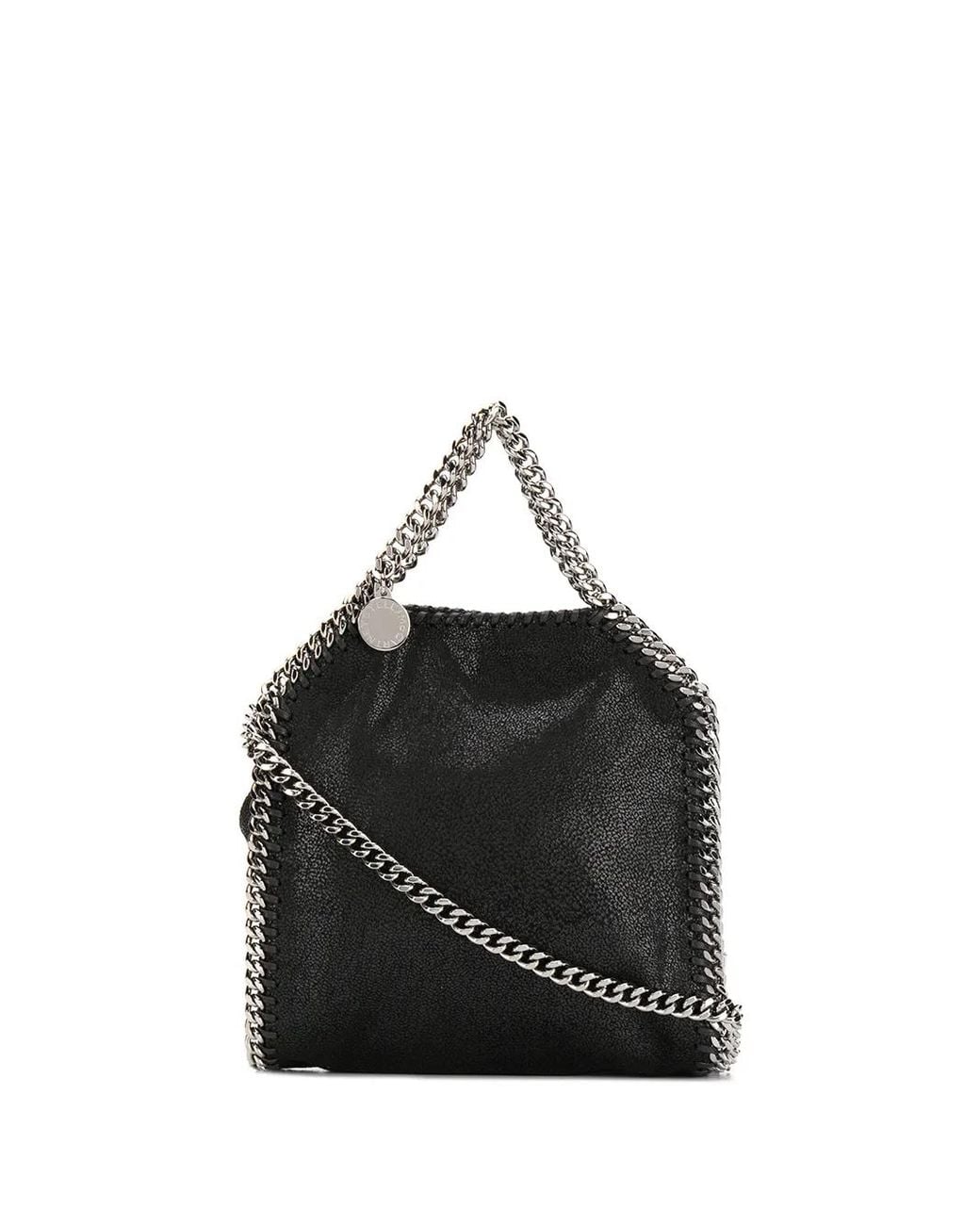 Stella McCartney Black Falabella Tiny Tote Bag
