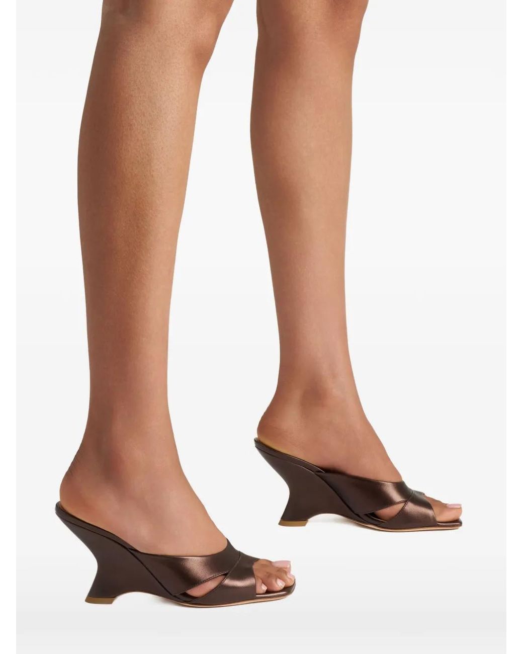 Malone Souliers Brown Lourdes Wedge Sandals