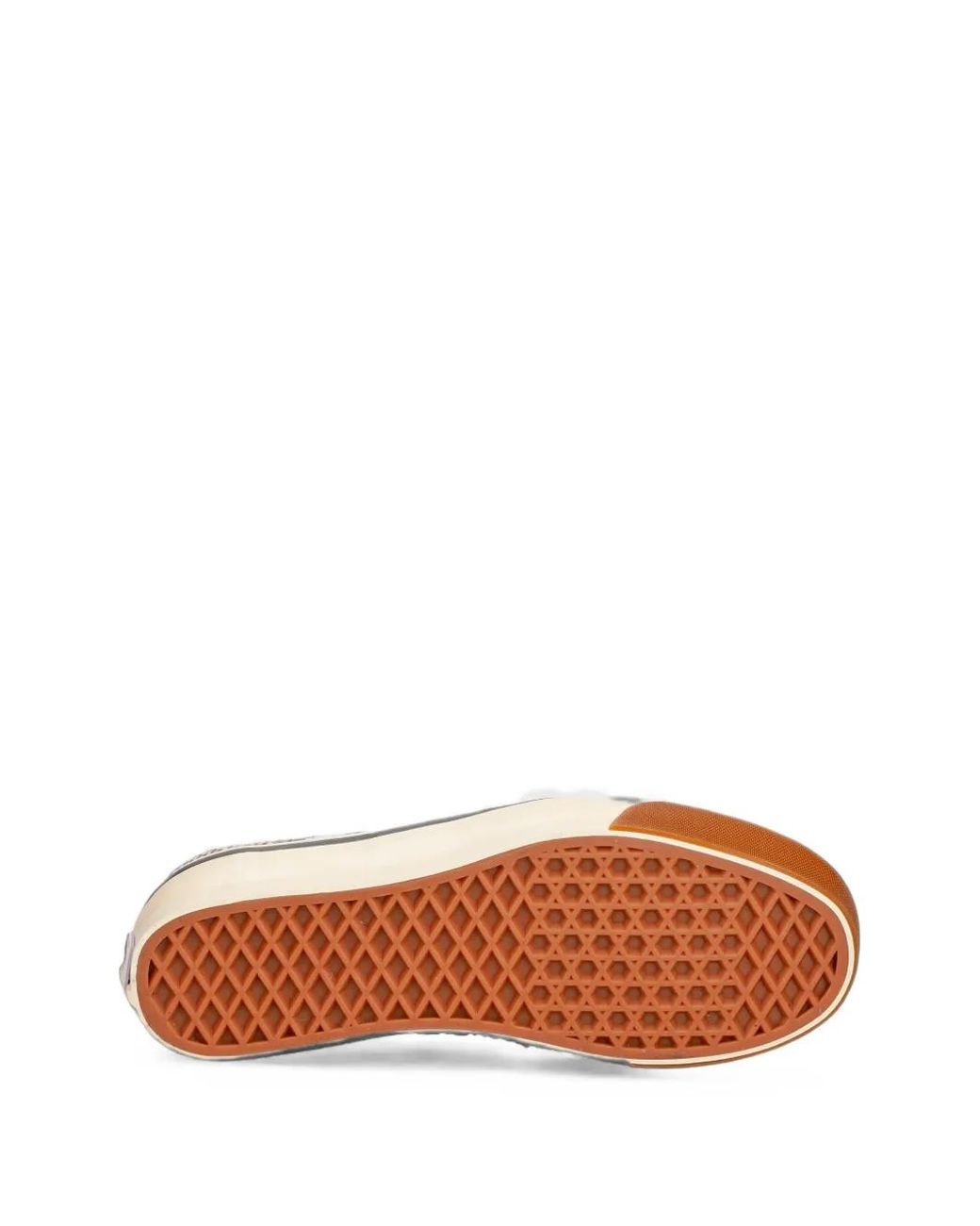 Vans White Checkerboard-Knit Low-Top Sneakers