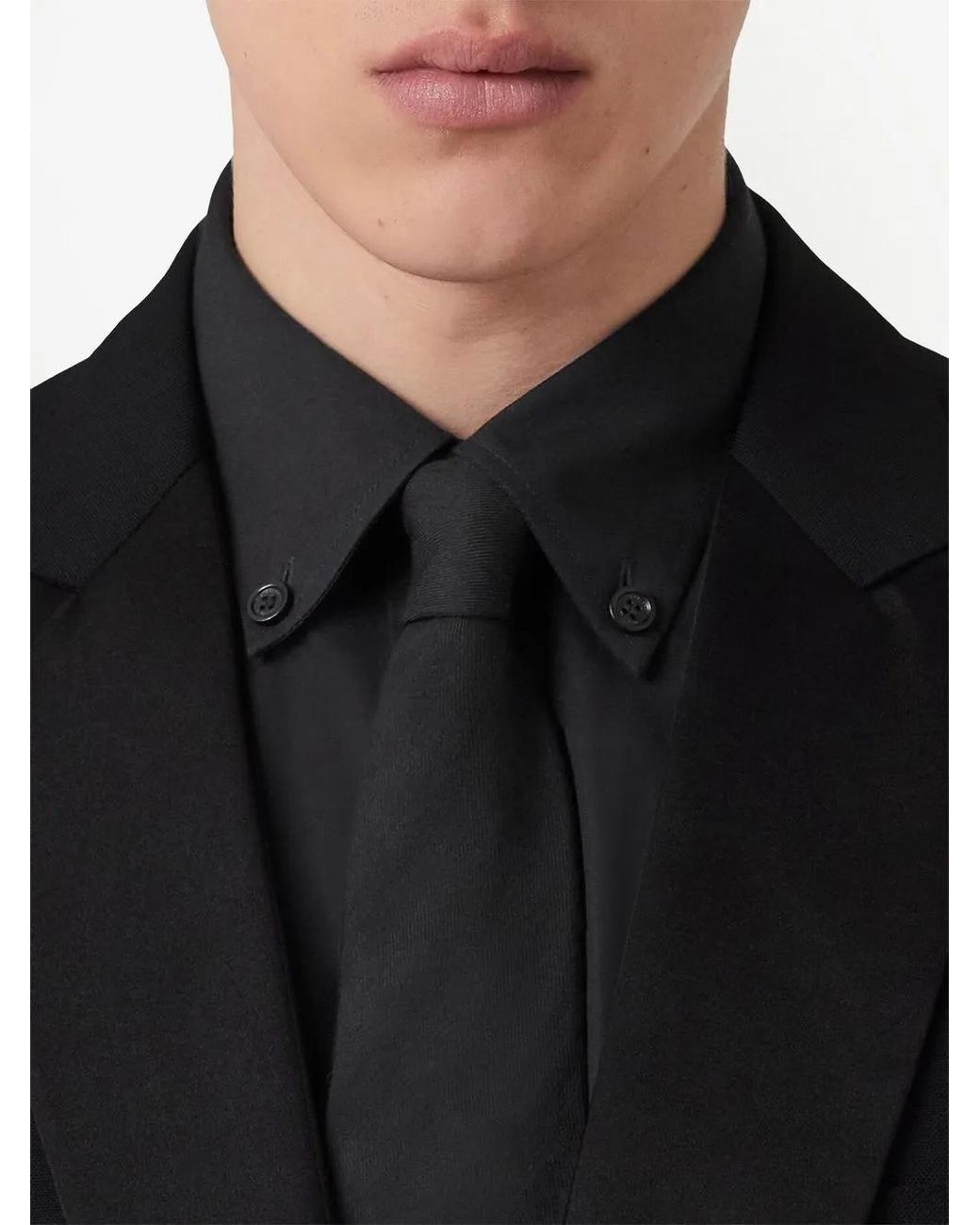Burberry Black Oak Leaf Crest Jacquard Tuxedo Jacket, Brand Size 56 (Us for men