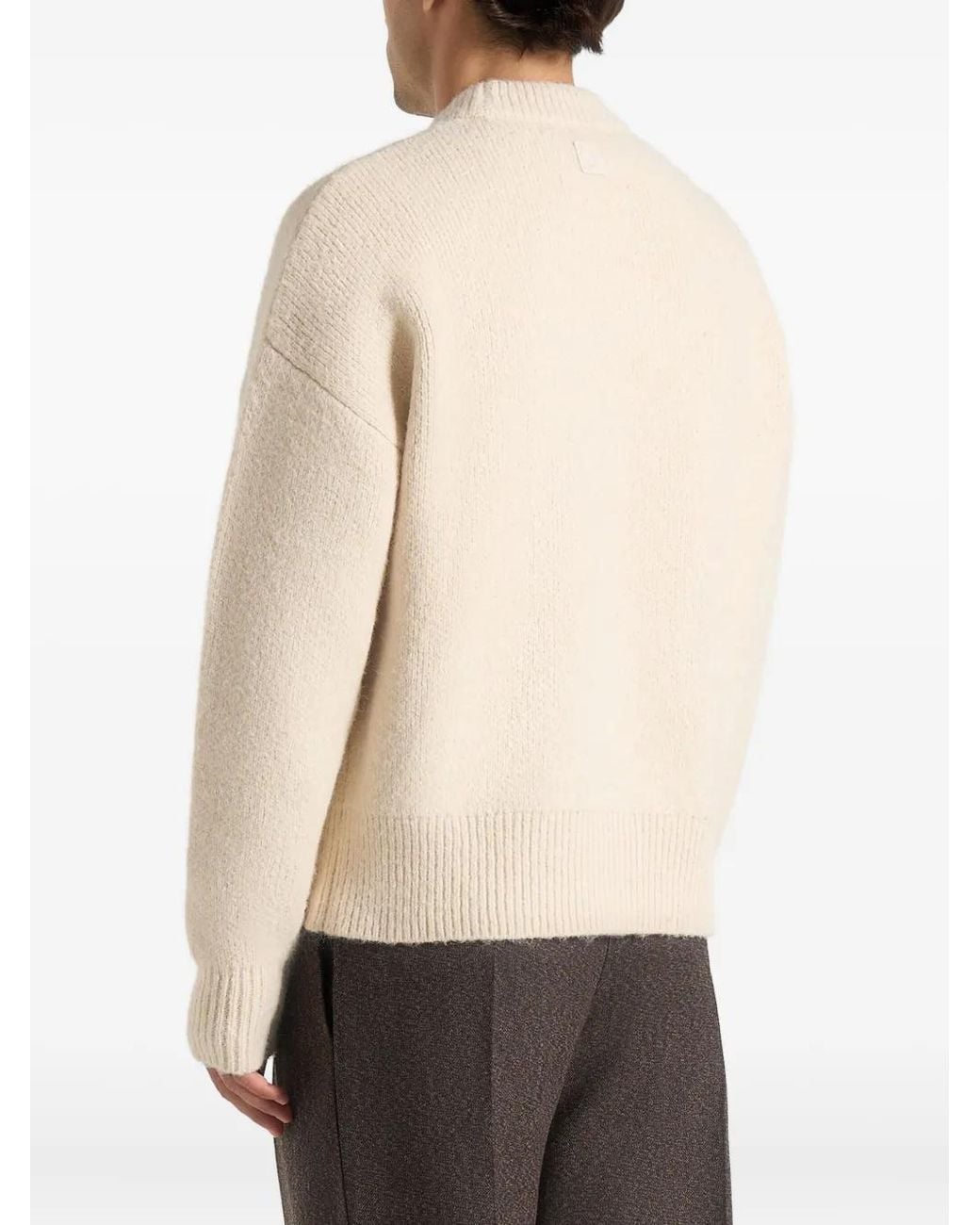 Manière De Voir Natural Chris Brushed-Knit Sweater for men