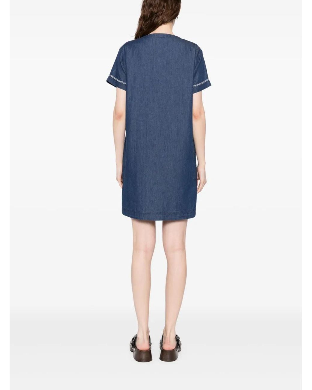 SPORT b. by agnès b. Blue Chambray Dress