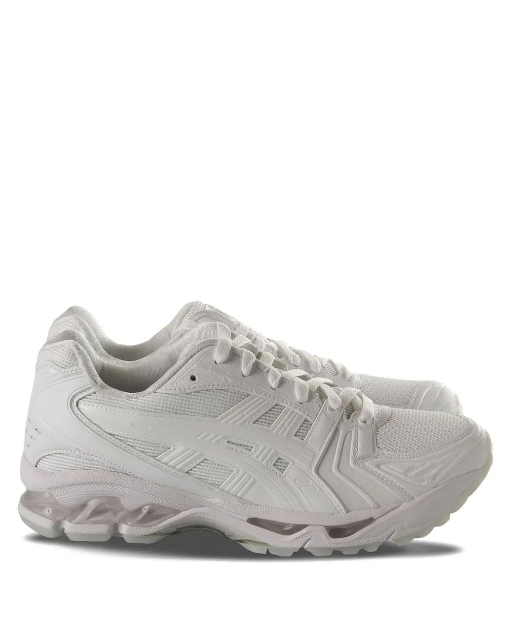 Asics Gray Logo Detail Leather Sneakers
