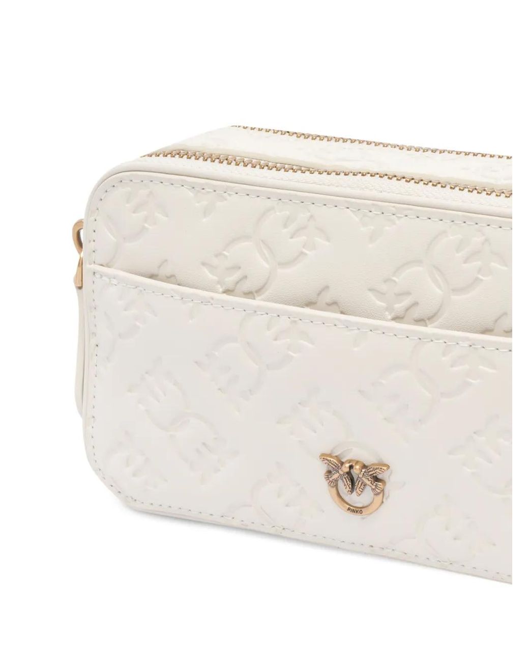 Pinko Natural Logo-Embossed Camera Bag