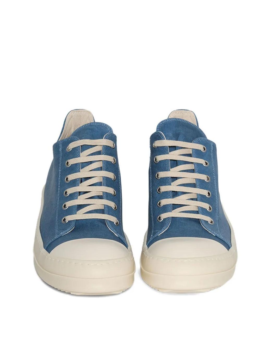 Rick Owens Denim Hi-Top Sneakers in Blue for Men | Lyst