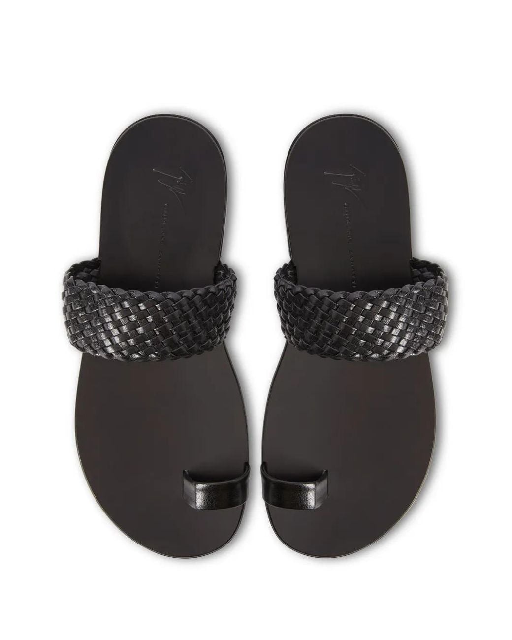 Giuseppe Zanotti Black Thibaut Slides for men