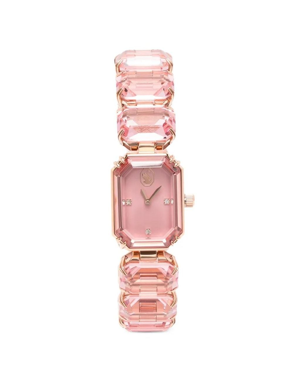 Swarovski Pink Octagon Cut 23Mm Watch