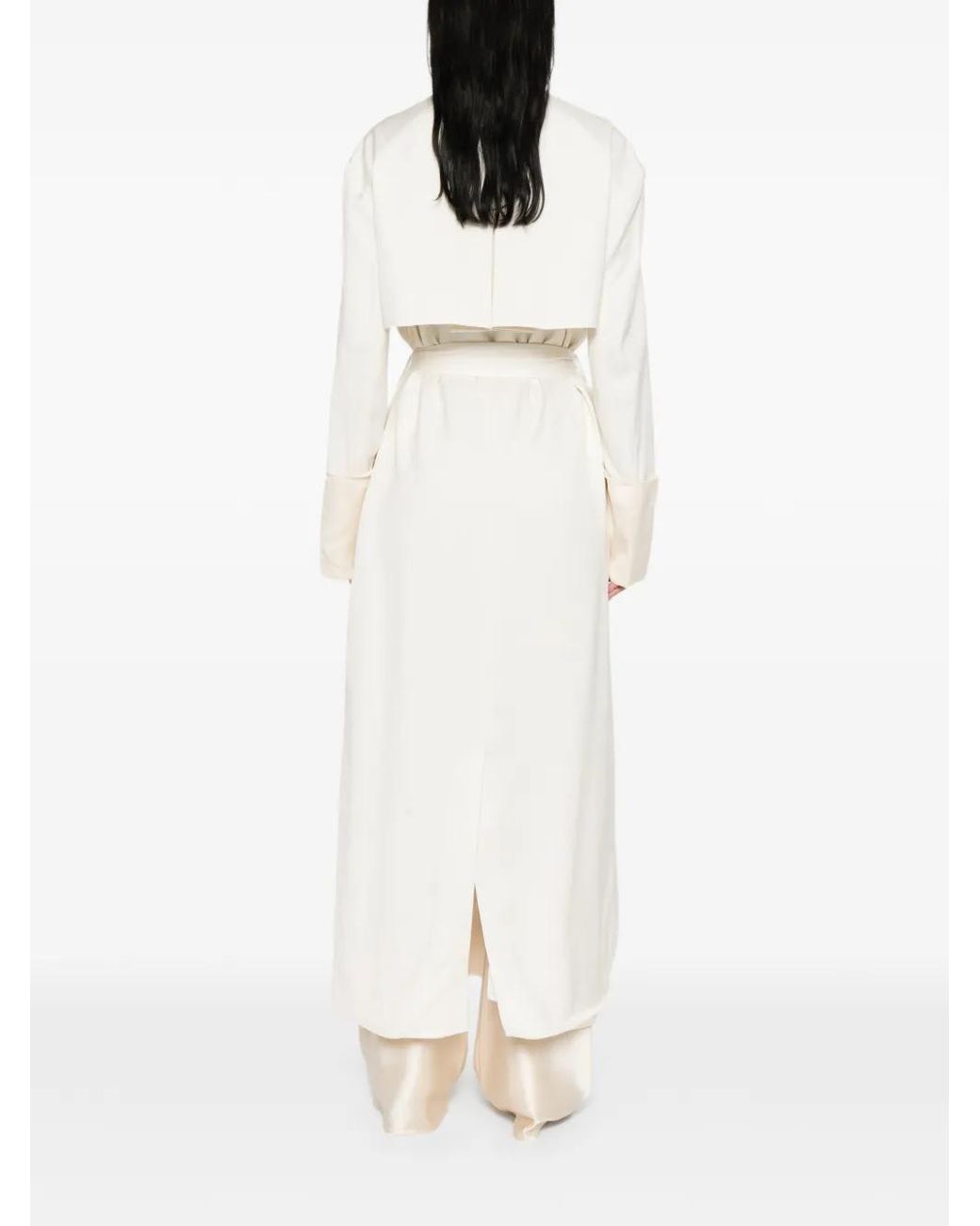 Entire studios White Vela Belted Trench Coat
