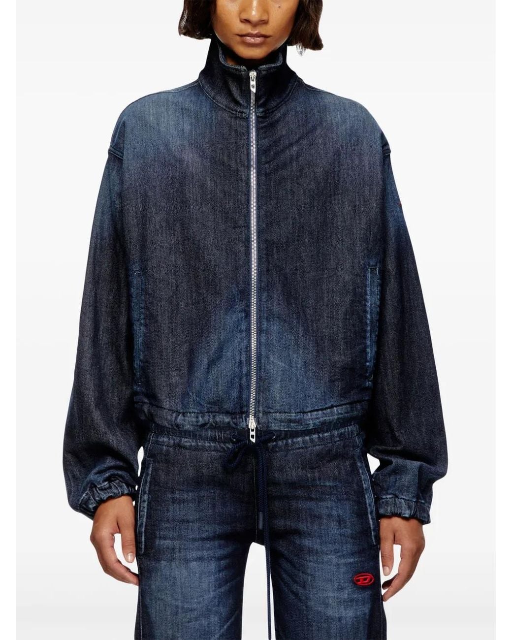 DIESEL Blue De-Sanderz Bomber Jacket