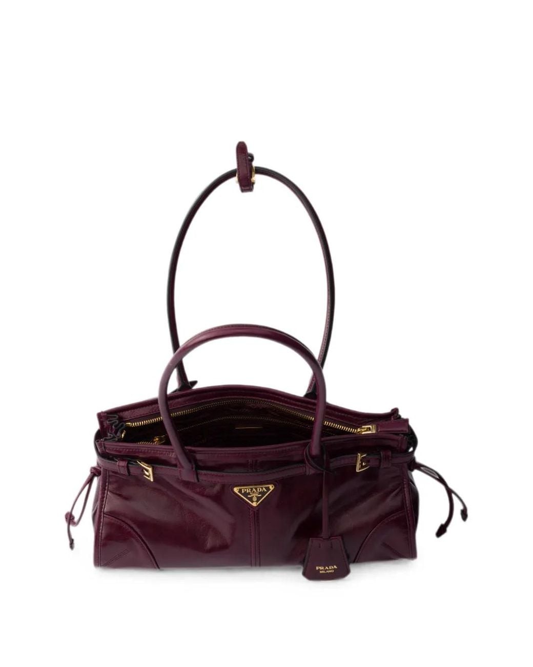 Prada Purple Bonnie Medium Leather Bag