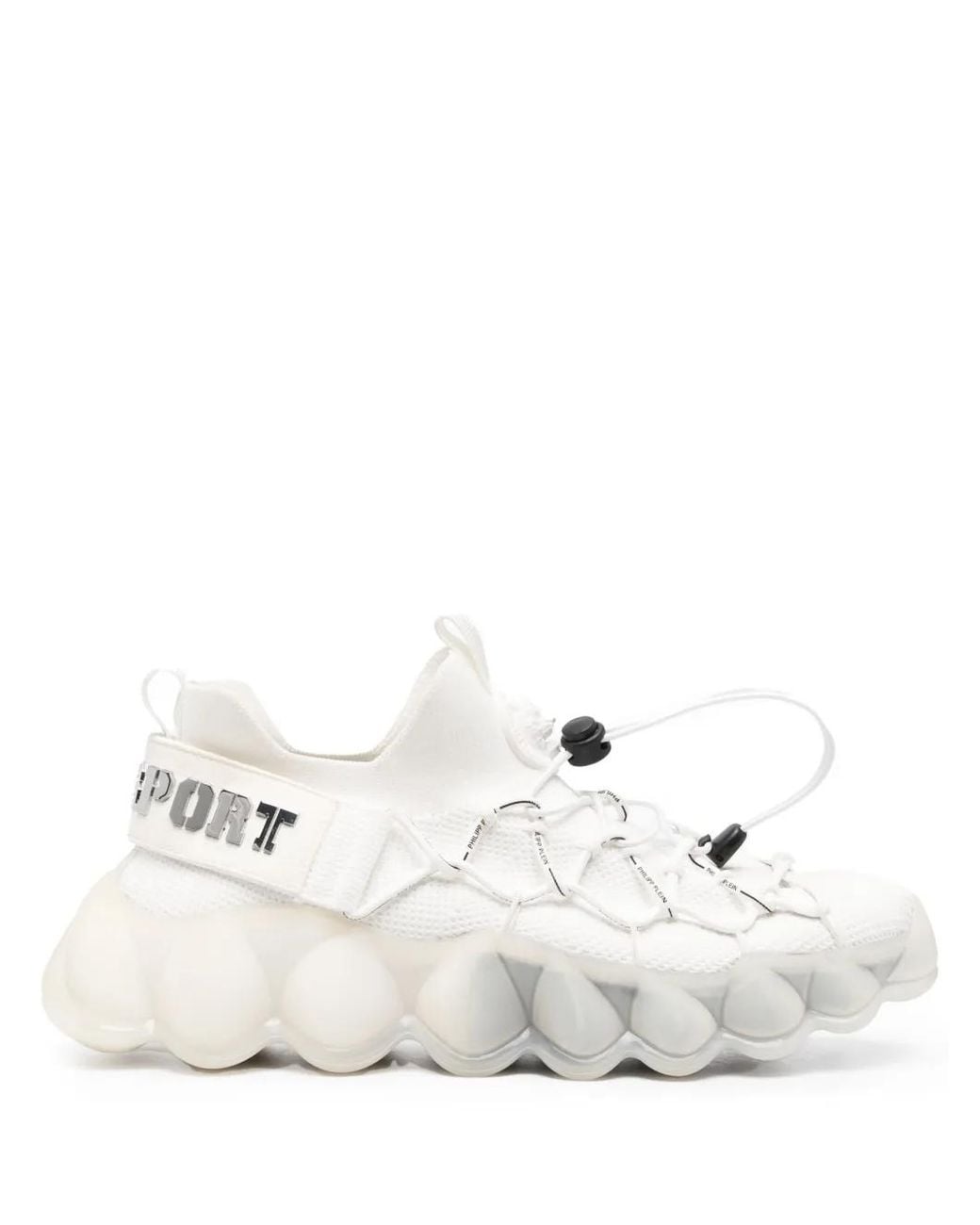 Philipp Plein White The Bubble Gen.X.02 Tiger Sneakers