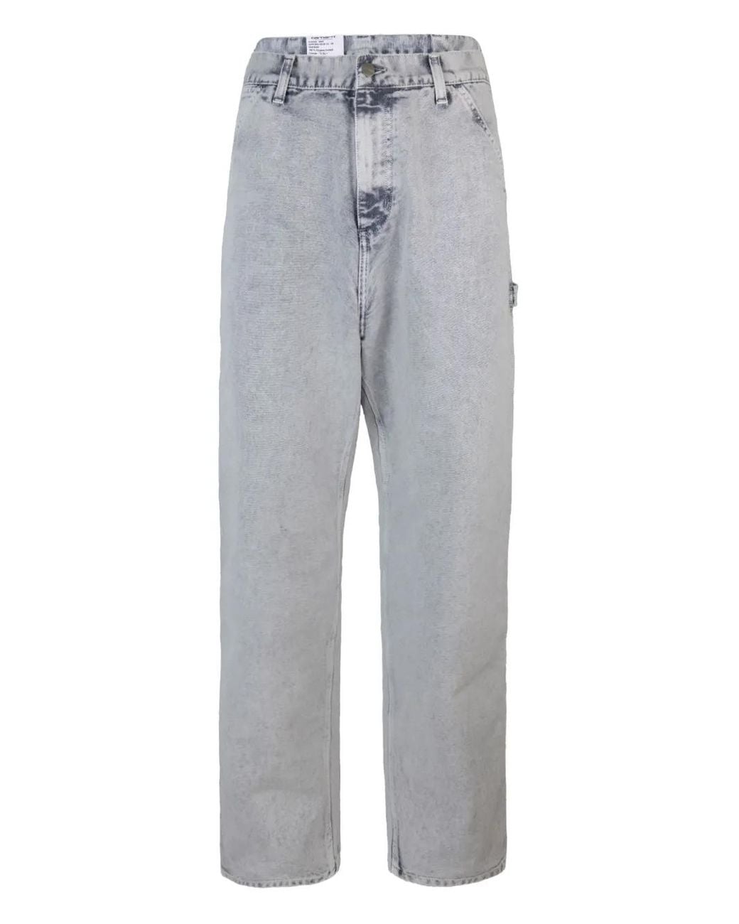 Carhartt Gray Acid-Wash Pocket Jeans for men