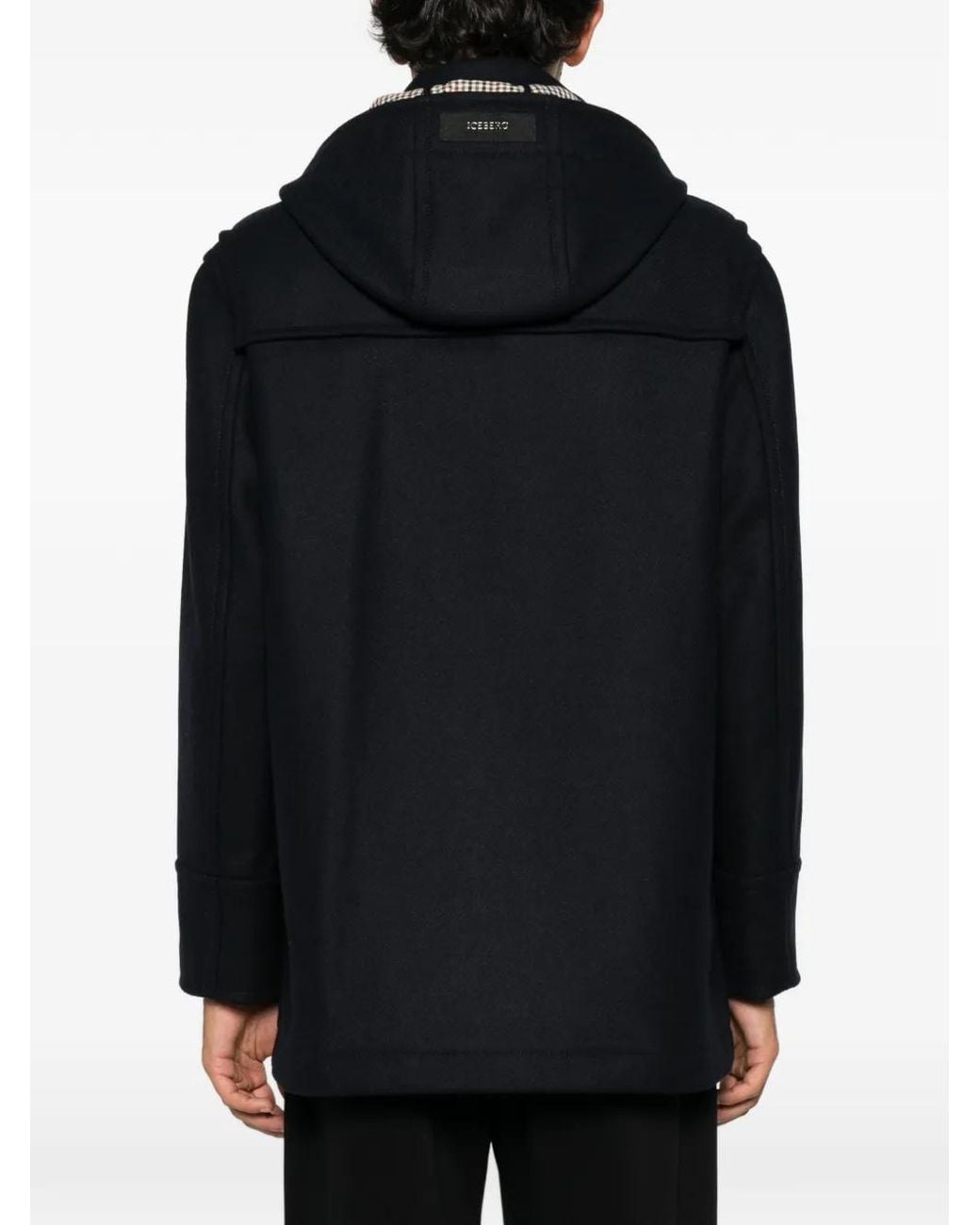 Abrigo Con Capucha Iceberg de hombre de color Black