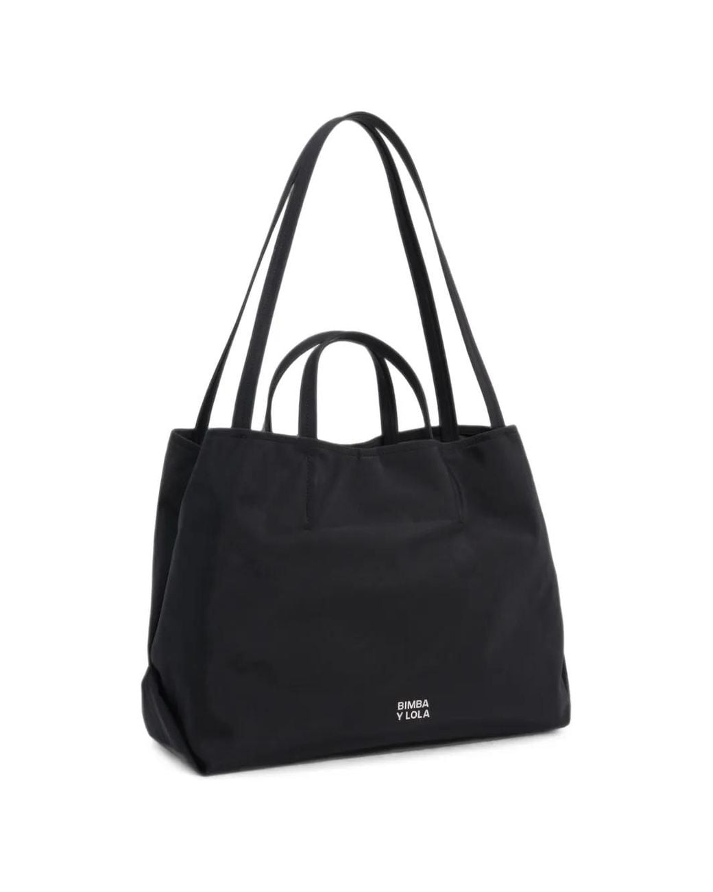 Bimba Y Lola Black Grand Sac À Main En Nylon